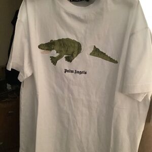 NWT Palm Angels Mr Porter Croco Crocodile T Shirt Size L  Authentic